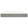 Pocket Spring Bed Mattress Light Gray 53.9"x74.8"x7.9" Full Velvet