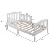 Stylish Wooden Toddler Bed - Durable Construction, Guardrails for Safety, Easy Assembly, Perfect for Kids' Bedroom Furniture